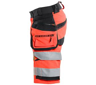 112016485599 Blaklader High Vis Shorts 4-Wege-Stretc High Fis rot schwarz_3.jpg